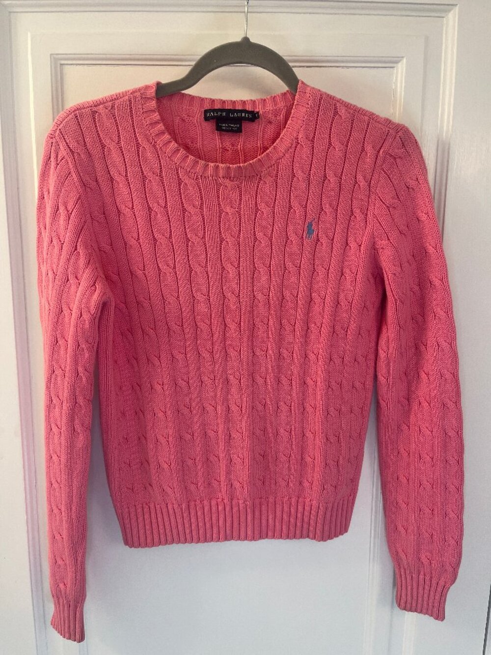 Ralph Lauren Vintage Pink Crewneck Sweater M